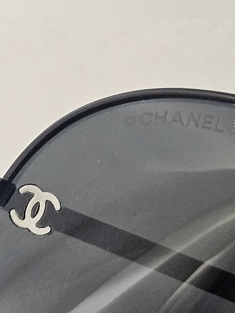 Chanel Pilot Sunglasses Gray Titanium Aviator New W Replacement Scews - Picture 7 of 9
